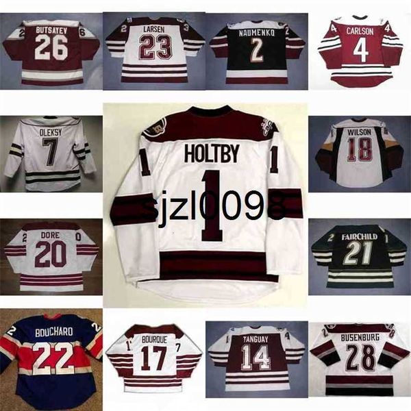 sj98 hershey bears 1 brayden holtby 2 nick naumenko 20 andre dore 18 kyle wilson steve oleksy 20 andre dore bourque john carlson hockey jers, Black
sj98 hershey bears 1 brayden holtby 2 nick naumenko 20 andre dore 18 kyle wilson steve oleksy 20 andre dore bourque john carlson hockey jers, Black