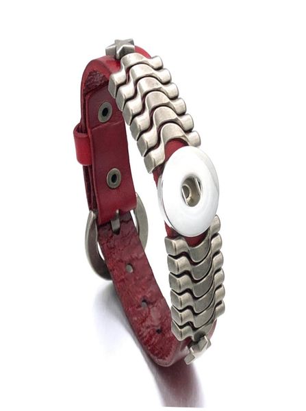 punk rock interchangeable 133 real original genuine leather retro fashion 18mm snap button bracelet charm jewelry for women men5201428, Golden;silver
punk rock interchangeable 133 real original genuine leather retro fashion 18mm snap button bracelet charm jewelry for women men5201428, Golden;silver