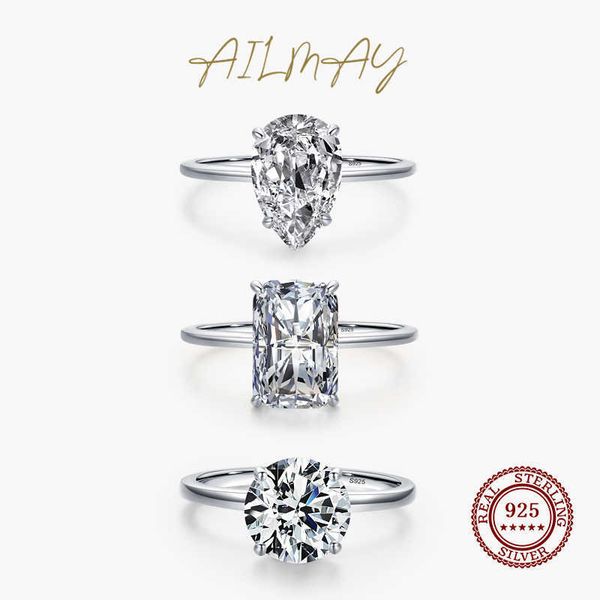 solitaire ring ailmay luxury cutting clear cz ring solid 925 sterling silver classic finger rings for women wedding engagement jewelry gift, Golden;silver
solitaire ring ailmay luxury cutting clear cz ring solid 925 sterling silver classic finger rings for women wedding engagement jewelry gift, Golden;silver