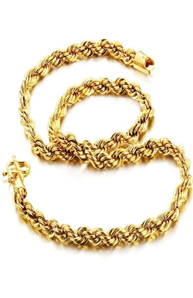 fashion 18k gold plated twrist rope chain necklace gold tone hip hop mens jewelry gift1249499, Silver
fashion 18k gold plated twrist rope chain necklace gold tone hip hop mens jewelry gift1249499, Silver