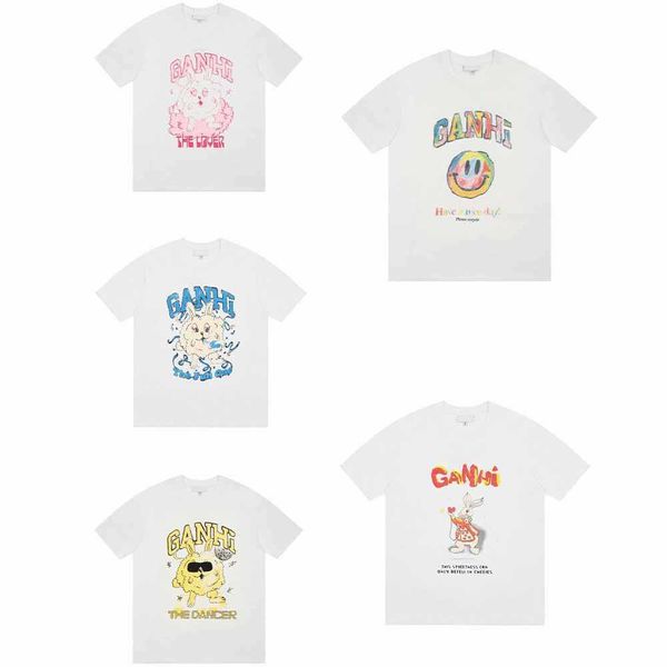 the correct version of smiling face rabbit cartoon print letter korean version leisure female couple short sleeve t-shirt star same style, White
the correct version of smiling face rabbit cartoon print letter korean version leisure female couple short sleeve t-shirt star same style, White