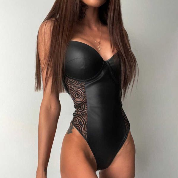 set aiiou pu leather bodysuit women hollow open underwear solid bondage bodysuits black stripped skinny jumpsuit costumes j230603, Red;black
set aiiou pu leather bodysuit women hollow open underwear solid bondage bodysuits black stripped skinny jumpsuit costumes j230603, Red;black