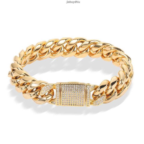 rq 12mm 8inch cz stone zircon buckle 18k gold stainless steel miami cuban link bracelet, Silver
rq 12mm 8inch cz stone zircon buckle 18k gold stainless steel miami cuban link bracelet, Silver