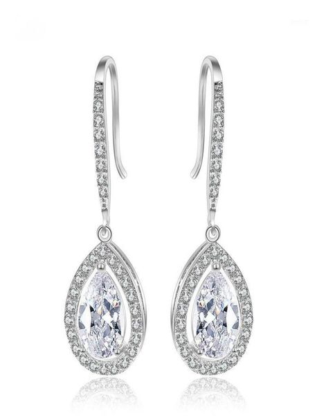 slbridal vintage waterdrop cz wedding earrings drop teardrop cubic zircon bridal earring bridesmaids earring15391166, Silver
slbridal vintage waterdrop cz wedding earrings drop teardrop cubic zircon bridal earring bridesmaids earring15391166, Silver