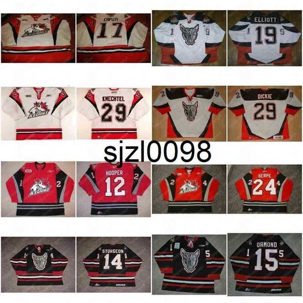 sj98 mississauga ice dogs ohl hockey jersey 89 patrick o'sullivan 12 nathan hooper 14 adam sturgeon 17 luca caputi 30 josh evans 15 bre, Black
sj98 mississauga ice dogs ohl hockey jersey 89 patrick o'sullivan 12 nathan hooper 14 adam sturgeon 17 luca caputi 30 josh evans 15 bre, Black