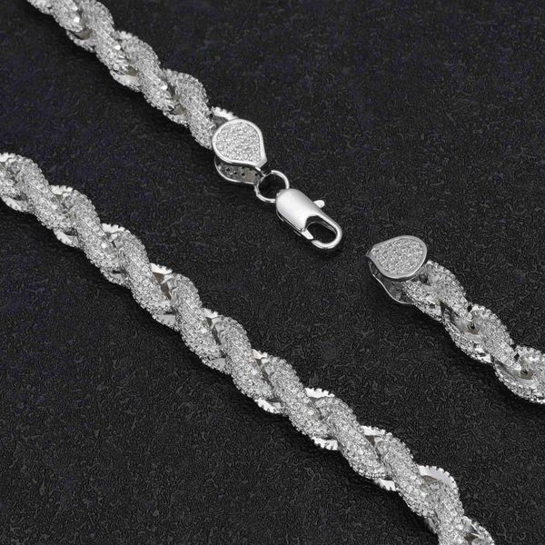2023 new hip hop jewelry 8mm rope chain brass iced out full diamond cz link necklace, Silver
2023 new hip hop jewelry 8mm rope chain brass iced out full diamond cz link necklace, Silver