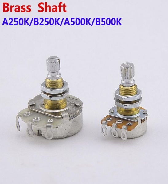 alpha brass shaft potentiometerpot for electric guitar bass a250kb250ka500kb500k6174437
alpha brass shaft potentiometerpot for electric guitar bass a250kb250ka500kb500k6174437
