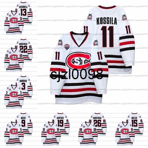 sj98 ncaa st. cloud state huskies 2021-22 hockey jersey seamus donohue ryan poehling jimmy schuldt jack peart kevin fitzgerald matt cullen n, Black 
sj98 ncaa st. cloud state huskies 2021-22 hockey jersey seamus donohue ryan poehling jimmy schuldt jack peart kevin fitzgerald matt cullen n, Black