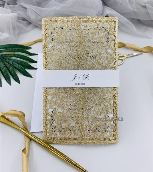 glitter rose gold laser cut wedding invitation with glitter personal insert belly band floral wedding invitation2841650, Black
glitter rose gold laser cut wedding invitation with glitter personal insert belly band floral wedding invitation2841650, Black