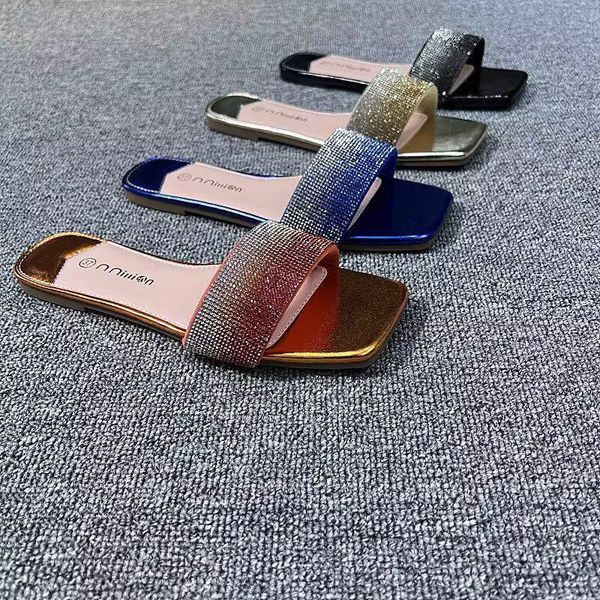 summer bright diamond slippers fashion beautiful flat flat non-slip fairy wind cute personality sandals multiple colors, Black
summer bright diamond slippers fashion beautiful flat flat non-slip fairy wind cute personality sandals multiple colors, Black