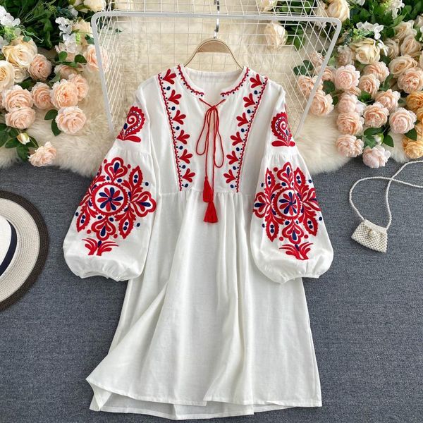 dresses bohemian embroidery mini dress autumn round neck drawstring puff long sleeve loose vestidos red/white dresses new, Black;gray
dresses bohemian embroidery mini dress autumn round neck drawstring puff long sleeve loose vestidos red/white dresses new, Black;gray