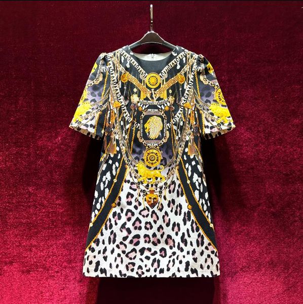 european and american women's clothes 2023 summer new round neck with five-point sleeves fashion vintage leopard print dress xxl, Black;gray
european and american women's clothes 2023 summer new round neck with five-point sleeves fashion vintage leopard print dress xxl, Black;gray
