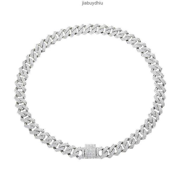 14mm iced out zircon cuban chains cubic zirconia hiphop necklace luxury brass jewelry, Silver
14mm iced out zircon cuban chains cubic zirconia hiphop necklace luxury brass jewelry, Silver