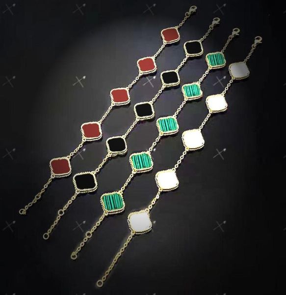 14k gold plated bracelet four leaf clover black white red green mother of pearl five flowers bracelets designer jewelry for women2729251, Golden;silver
14k gold plated bracelet four leaf clover black white red green mother of pearl five flowers bracelets designer jewelry for women2729251, Golden;silver