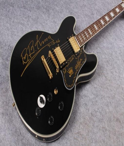 custom 80th anniversary bbking lucille matte black hollow jazz electric guitar double output 5 speed switch gold hardware5434354
custom 80th anniversary bbking lucille matte black hollow jazz electric guitar double output 5 speed switch gold hardware5434354