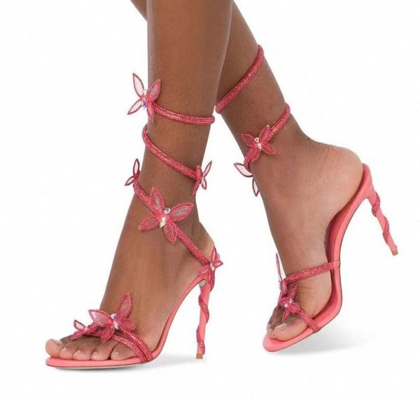 rene caovilla designer flower sandals serpentine 9.5cm high heeled narrow band shoes crystal rhinestone decoration stiletto heel slippers 35, Black
rene caovilla designer flower sandals serpentine 9.5cm high heeled narrow band shoes crystal rhinestone decoration stiletto heel slippers 35, Black