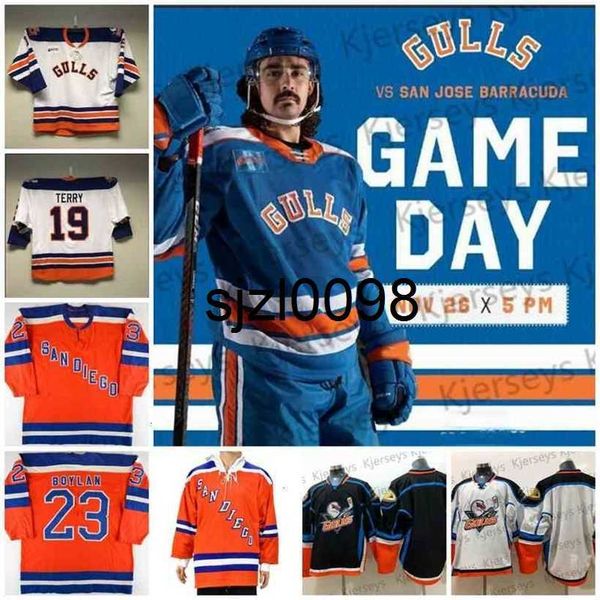 sj98 ceosan diego gulls third hockey jersey dean boylan terry megna thomas wideman stolarz carrick comtois oleksy wagner ritchie sorensen je, Black
sj98 ceosan diego gulls third hockey jersey dean boylan terry megna thomas wideman stolarz carrick comtois oleksy wagner ritchie sorensen je, Black