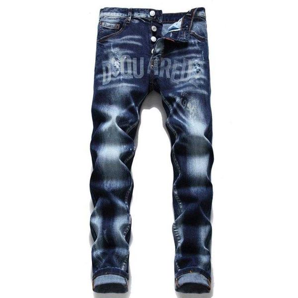 men's jeans dsquare brand italy chain pants men slim denim trousers blue pencil for 1093
men's jeans dsquare brand italy chain pants men slim denim trousers blue pencil for 1093
