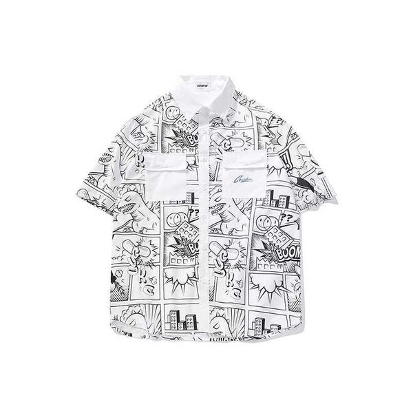 diznew new rayon hawaiian shirt with short sleeves cartoon printing high street beach men's shirts in summer nxx, White;black
diznew new rayon hawaiian shirt with short sleeves cartoon printing high street beach men's shirts in summer nxx, White;black
