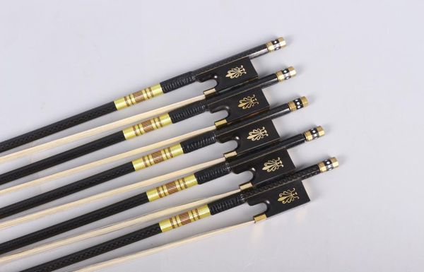 5x violin bow 44 full size carbon fiber stick ebony frog advance horse hair gloden string plated violin parts well balanced6663134
5x violin bow 44 full size carbon fiber stick ebony frog advance horse hair gloden string plated violin parts well balanced6663134