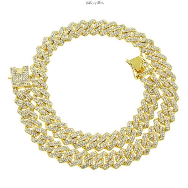 hip hop men women 20mm cuban link chain double row rhinestone alloy necklace jewelry collar, Silver
hip hop men women 20mm cuban link chain double row rhinestone alloy necklace jewelry collar, Silver