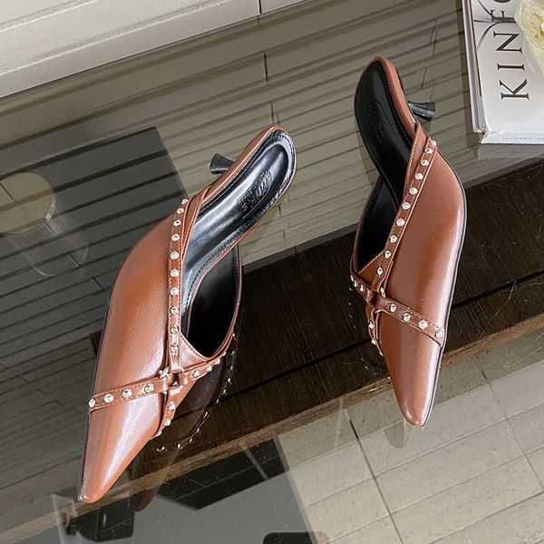 nxy slippers fashion rivet woman low heel shoes slides in new 2023 spring summer luxury ladies pumps sandals slip on female mules 230511, Black
nxy slippers fashion rivet woman low heel shoes slides in new 2023 spring summer luxury ladies pumps sandals slip on female mules 230511, Black