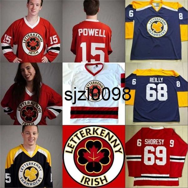 sj98 irish tv series letterkenny jersey 15 powell 69 shoresy 68 shamrocks 85 nappy boy 100% stitched ice hockey jerseys, Black 
sj98 irish tv series letterkenny jersey 15 powell 69 shoresy 68 shamrocks 85 nappy boy 100% stitched ice hockey jerseys, Black