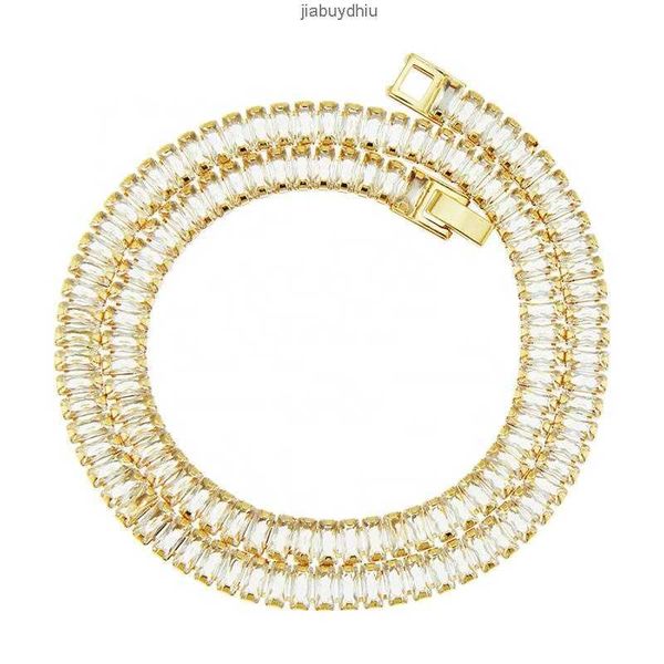 hip hop iced out brass and bling crystal zircon 7mm width chain necklace, Silver
hip hop iced out brass and bling crystal zircon 7mm width chain necklace, Silver
