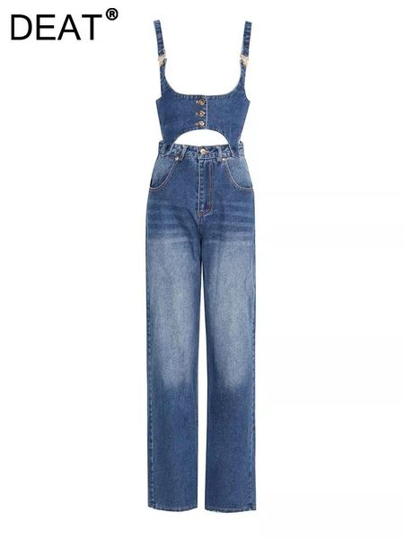 jeans dear fashion women denim overalls removable straps single breasted solid color high waist wide leg jeans spring 2023 new17a6347, Blue
jeans dear fashion women denim overalls removable straps single breasted solid color high waist wide leg jeans spring 2023 new17a6347, Blue
