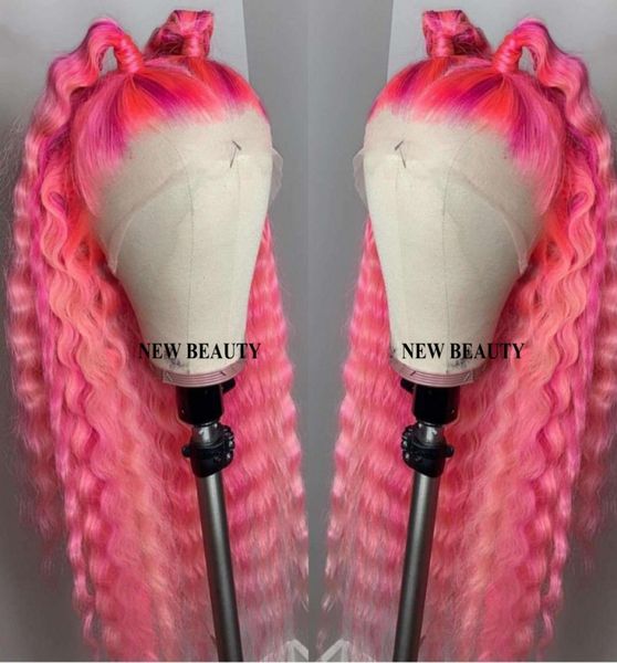 new pink color loose curly synthetic lace front wigs pre plucked perruque frontal brazilian wig for black women bleached knots5283059
new pink color loose curly synthetic lace front wigs pre plucked perruque frontal brazilian wig for black women bleached knots5283059