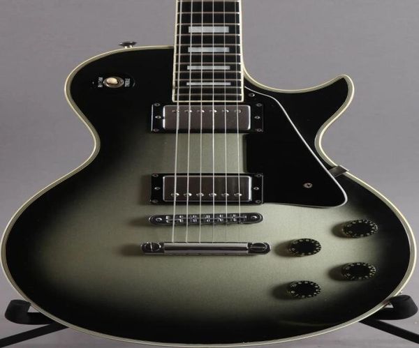 custom electric guitar silver burst guitar0123456782861838
