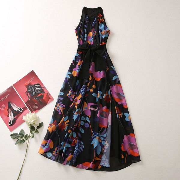 european and american women's clothes 2023 summer new sleeveless v-neck fashion black flower print pleated dress xxl, Black;gray
european and american women's clothes 2023 summer new sleeveless v-neck fashion black flower print pleated dress xxl, Black;gray