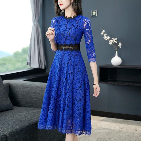 dresses runway designer crochet hollow out lace dress new autumn women fashion three quarter sleeve slim waist casual party midi dress, Black;gray
dresses runway designer crochet hollow out lace dress new autumn women fashion three quarter sleeve slim waist casual party midi dress, Black;gray