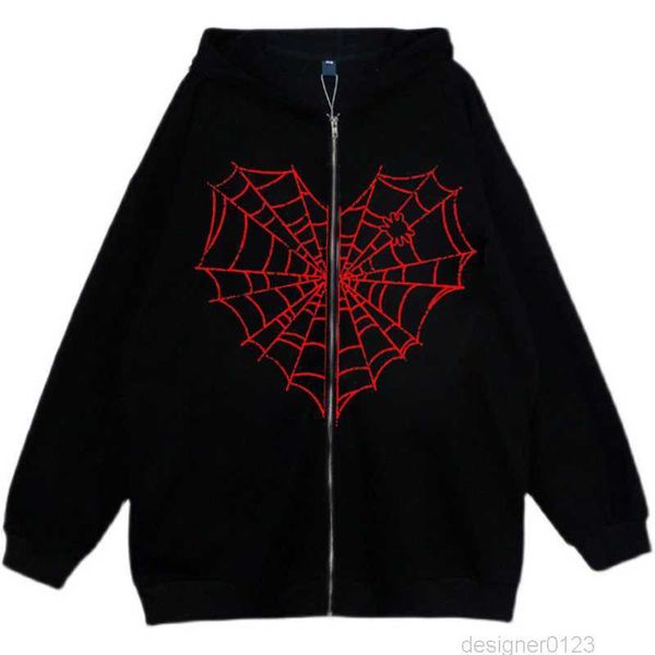 gothic harajuku y2k clothes hoodies women hip hop zipper hooded autumn winter sweatshirt female punk jacket colorful spider web, Black
gothic harajuku y2k clothes hoodies women hip hop zipper hooded autumn winter sweatshirt female punk jacket colorful spider web, Black