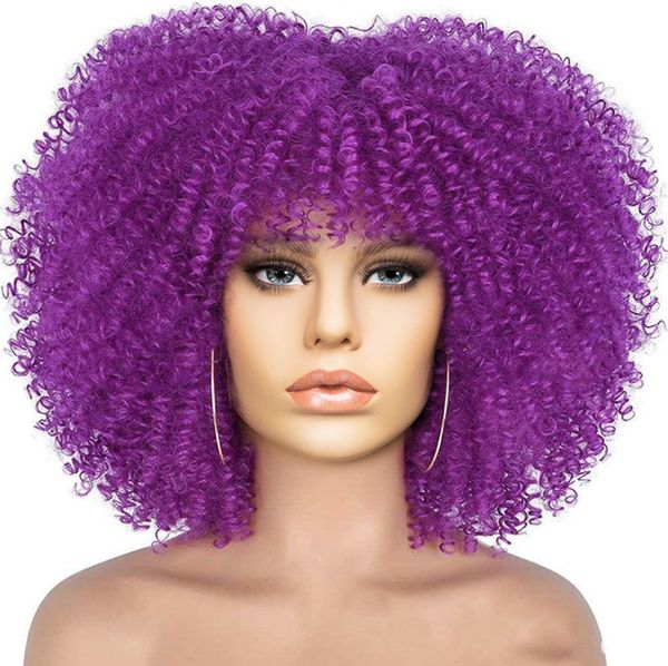 15 inch afro curly short wig for women euro-american explosive head synthetic hair wig with rose net multiple styles available, Black
15 inch afro curly short wig for women euro-american explosive head synthetic hair wig with rose net multiple styles available, Black