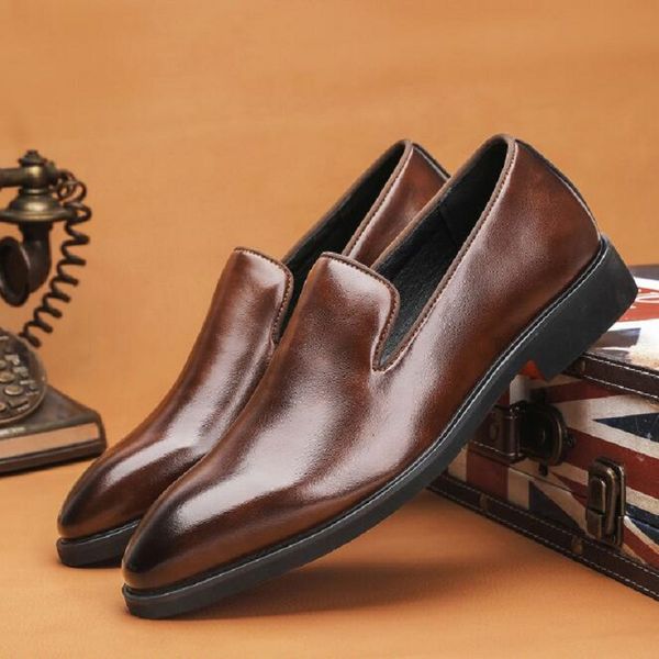 men loafers slip-on shoes wedding party shoes handmade mens dress shoes big size 38-48 d2h59, Black
men loafers slip-on shoes wedding party shoes handmade mens dress shoes big size 38-48 d2h59, Black