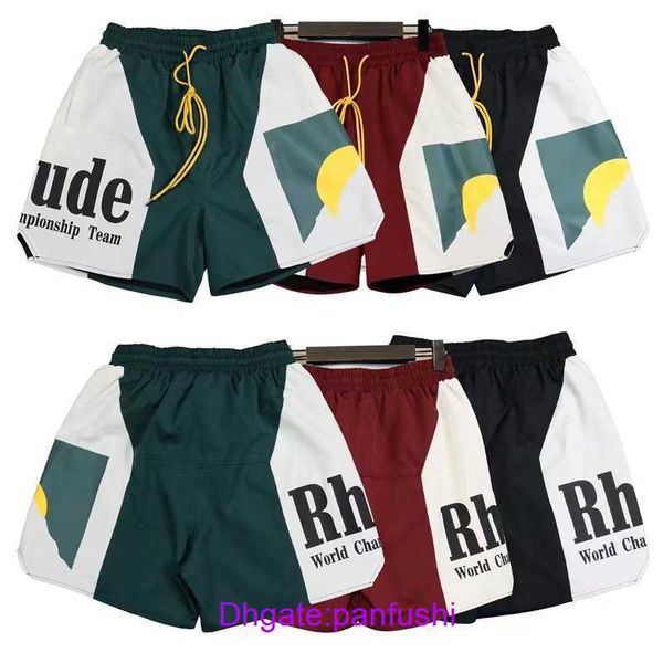 rhude shorts wholesale designer for sale american rhu short panel sports running casual loose capris, White;black
rhude shorts wholesale designer for sale american rhu short panel sports running casual loose capris, White;black
