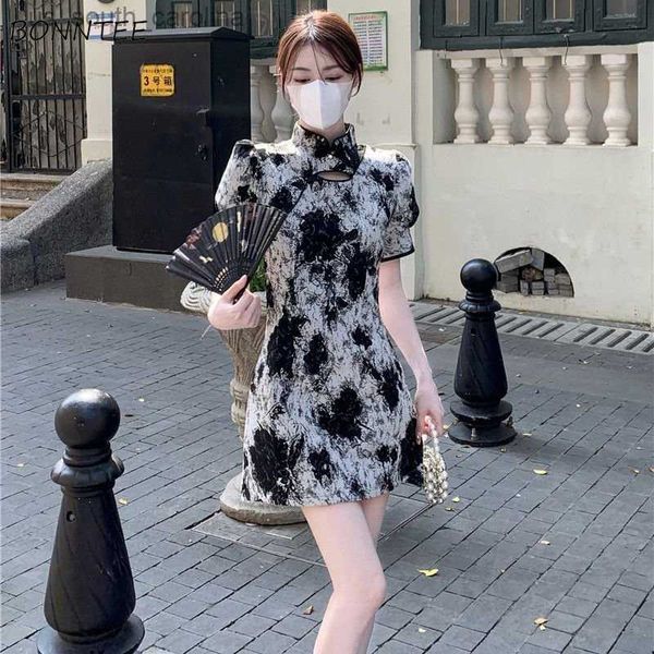 mini dresses women print chinese style summer new puff sleeve temperament hollow out vintage slim fashion young casual aesthetic l230522, Black;gray
mini dresses women print chinese style summer new puff sleeve temperament hollow out vintage slim fashion young casual aesthetic l230522, Black;gray