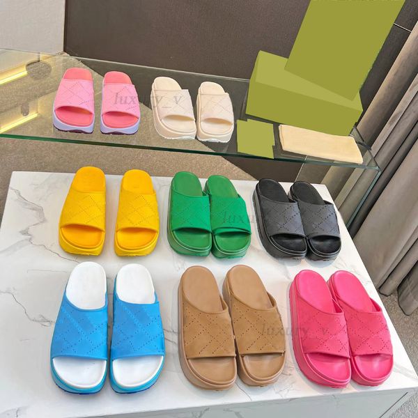 platform slippers perforated sandals designer women hollow pattern slides eva material sandals rubber flat slippers, Black
platform slippers perforated sandals designer women hollow pattern slides eva material sandals rubber flat slippers, Black