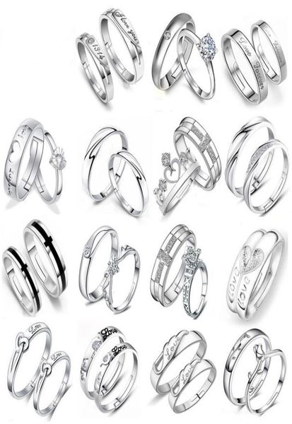 fashion 30 pairs different design 925 silver lovers zircon opening adjustable ring jewelry for wedding engaged couple ring wholesa2619099, Slivery;golden
fashion 30 pairs different design 925 silver lovers zircon opening adjustable ring jewelry for wedding engaged couple ring wholesa2619099, Slivery;golden