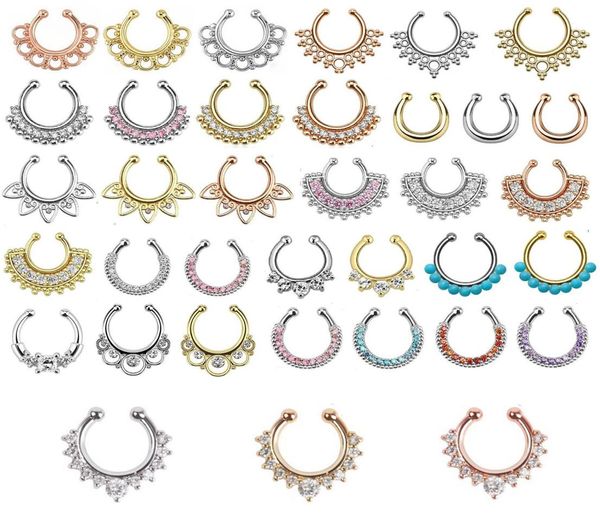 30pcs mixed fake septum clicker nose ring non piercing hanger clip nose piercing fake septum on cz body jewelry for women girl3059421, Silver
30pcs mixed fake septum clicker nose ring non piercing hanger clip nose piercing fake septum on cz body jewelry for women girl3059421, Silver