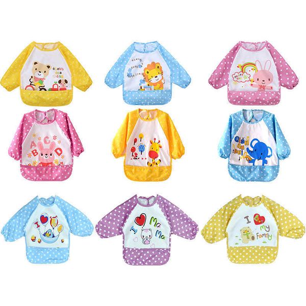 bibs burp cloths baby cartoon waterproof long sleeved apron feeding smoked burp painting children's clothing bandana bib g220605
bibs burp cloths baby cartoon waterproof long sleeved apron feeding smoked burp painting children's clothing bandana bib g220605