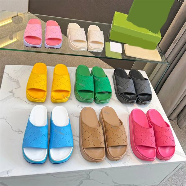 women platform slides sandals designer slippers beach rubber canvas sliders womens thick bottom sandal womens heels luxury slipper slide sho, Black
women platform slides sandals designer slippers beach rubber canvas sliders womens thick bottom sandal womens heels luxury slipper slide sho, Black