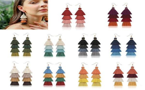 bohemia fashion multilayer long tassel charm pendant earrings dangle handmade fringe eardrop female beach ear stud statement jewel3348090, Silver
bohemia fashion multilayer long tassel charm pendant earrings dangle handmade fringe eardrop female beach ear stud statement jewel3348090, Silver