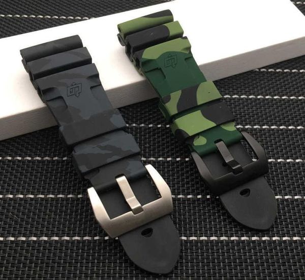 24mm 26mm camouflage colorful silicone rubber watch band replace for panerai strap watch band waterproof watchband tools h0918552106, Silver
24mm 26mm camouflage colorful silicone rubber watch band replace for panerai strap watch band waterproof watchband tools h0918552106, Silver