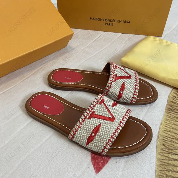 fashion embroid straw women slippers fashion designer beach letter flower woven shoe summer sandal loafers 8 colors with box, Black
fashion embroid straw women slippers fashion designer beach letter flower woven shoe summer sandal loafers 8 colors with box, Black