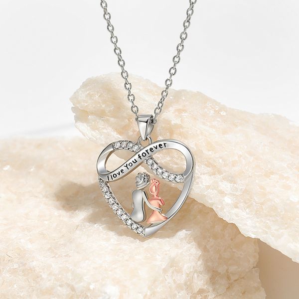12pcs fashion endless love mother daughter pendant necklace women mother's day gift, Silver
12pcs fashion endless love mother daughter pendant necklace women mother's day gift, Silver