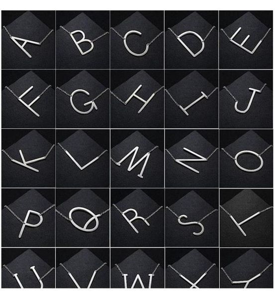 women fashion sideways personalized az letter name initial gold silver plated stainless steel necklace pendant f wmtups homes20075980389
women fashion sideways personalized az letter name initial gold silver plated stainless steel necklace pendant f wmtups homes20075980389