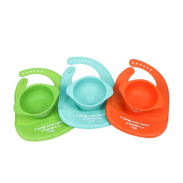 bibs burp cloths 2-piece silicone feeding waterproof suction cup bowl and bib children's tableware kitchen baby g220605
bibs burp cloths 2-piece silicone feeding waterproof suction cup bowl and bib children's tableware kitchen baby g220605