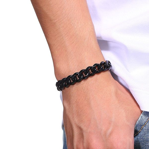 5pcs/set vintage mens bracelet stainless steel cuban link chain braid bracelets punk jewelry for men boyfriend width 3.6/5/7/9/10.5mm yw103b, Black
5pcs/set vintage mens bracelet stainless steel cuban link chain braid bracelets punk jewelry for men boyfriend width 3.6/5/7/9/10.5mm yw103b, Black